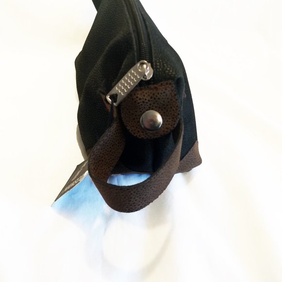 Manscaped "The Shed" Men's Travel PU Leather Black/Brown Accessories Bag-NWT - Picture 6 of 13